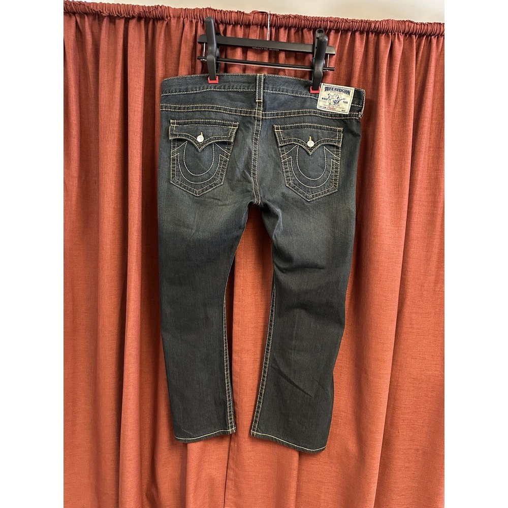 True Religion Dark Blue wash Straight Jeans size 46 Style MDE859IF2